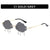 Fashion Clouds Lightning Pc Special-shaped Mirror Frameless Women's Sunglasses