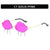 Fashion Clouds Lightning Pc Special-shaped Mirror Frameless Women's Sunglasses