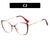 Fashion Color Block Ac Butterfly Frame Full Frame Optical Glasses