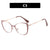 Fashion Color Block Ac Butterfly Frame Full Frame Optical Glasses