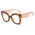 Fashion Color Block Ac Square Full Frame Optical Glasses