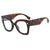 Fashion Color Block Ac Square Full Frame Optical Glasses