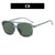 Fashion Color Block Ac Square Full Frame Women's Sunglasses