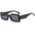 Fashion Color Block Ac Square Full Frame Women's Sunglasses