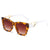 Fashion Color Block Ac Square Full Frame Women's Sunglasses