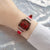 Fashion Color Block Buckle Quartz Women's Watches