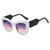 Fashion Color Block Leopard Pc Cat Eye Full Frame Women's Sunglasses