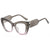 Fashion Color Block Leopard Pc Cat Eye Full Frame Women's Sunglasses