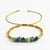 Fashion Color Block Natural Stone Beaded Drawstring Bracelets 1 Piece