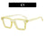 Fashion Color Block Pc Square Full Frame Optical Glasses