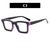 Fashion Color Block Pc Square Full Frame Optical Glasses