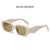 Fashion Color Block Pc Square Full Frame Women's Sunglasses