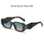 Fashion Color Block Pc Square Full Frame Women's Sunglasses