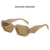 Fashion Color Block Pc Square Full Frame Women's Sunglasses