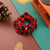 Fashion Color Block Plaid Snowflake Cloth Hair Tie 1 Piece