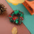 Fashion Color Block Plaid Snowflake Cloth Hair Tie 1 Piece