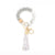 Fashion Color Block Silica Gel Women's Bag Pendant Keychain 1 Piece