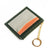 Fashion Color Block Soft Surface Square Zipper Card Holder