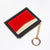 Fashion Color Block Soft Surface Square Zipper Card Holder