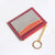 Fashion Color Block Soft Surface Square Zipper Card Holder