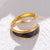 Fashion Color Block Stainless Steel Plating Open Ring