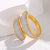 Fashion Color Block Stainless Steel Plating Open Ring