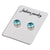 Fashion Color Diamond Stainless Steel Magnetic Earrings