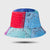 Fashion Color Matching Fisherman Hat Sunscreen Sun Hat Graffiti Double-sided Basin Hat