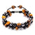 Fashion Colorful Agate Beaded Unisex Bracelets 1 Piece