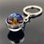 Fashion Constellation Stainless Steel Plating Glass Keychain