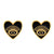 Fashion Copper Heart Shaped Eyes Stud Earrings Nhas155431