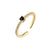 Fashion Copper Micro-encrusted Zircon Colored Row Diamond Thin Ring