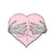 Fashion Creative Pink Skull Hollow Heart Shaped Milk Gesture Rose Cartoon Dripping Enamel Brooch