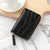 Fashion Crocodile Square Zipper Small Wallet