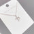 Fashion Cross Copper Necklace Gold Plated Zircon Copper Necklaces 1 Piece