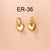 Fashion Cross Devil's Eye Heart Shape Stainless Steel Butterfly Gold Plated Artificial Pearls Rhinestones Dangling Earrings 1 Pair