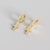 Fashion Cross Diamond Gem Earrings