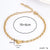 Fashion Cross Heart Shape Shell Stainless Steel Plating Rhinestones 18k Gold Plated Bracelets