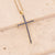 Fashion Cross Stainless Steel Copper Pendant Necklace Inlay Zircon Stainless Steel Necklaces