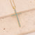 Fashion Cross Stainless Steel Copper Pendant Necklace Inlay Zircon Stainless Steel Necklaces