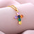 Fashion Cross Stainless Steel Copper Plating Inlay Zircon Pendant Necklace 1 Piece