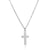 Fashion Cross Stainless Steel Gold Plated Pendant Necklace