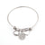 Fashion Cross Stainless Steel Plating Bangle 1 Piece