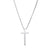 Fashion Cross Titanium Steel Plating Pendant Necklace