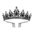 Fashion Crown Alloy Inlay Rhinestones Crown 1 Piece