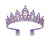 Fashion Crown Alloy Inlay Rhinestones Crown 1 Piece