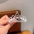 Fashion Crown Alloy Plating Inlay Rhinestones Pearl Insert Comb 1 Piece