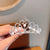 Fashion Crown Alloy Plating Inlay Rhinestones Pearl Insert Comb 1 Piece