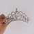 Fashion Crown Alloy Plating Inlay Rhinestones Pearl Insert Comb 1 Piece