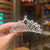 Fashion Crown Alloy Plating Inlay Rhinestones Pearl Insert Comb 1 Piece